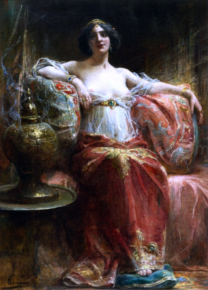 Henri Adrien Tanoux The Sultan's Favorite - Hand Painted Oil Painting