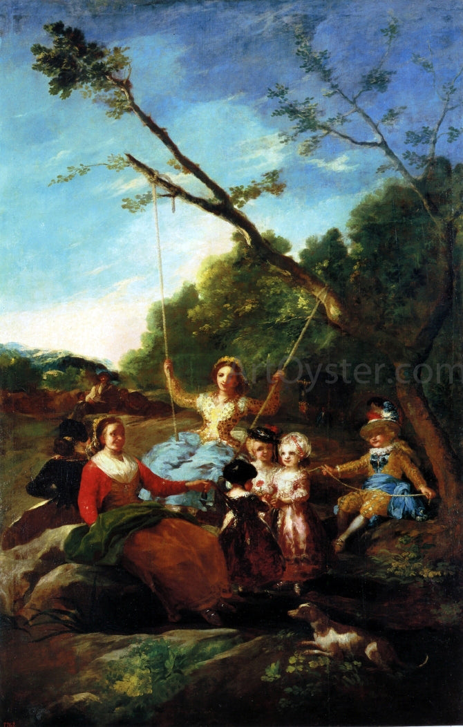 Francisco Jose de Goya Y Lucientes The Swing - Hand Painted Oil Painting