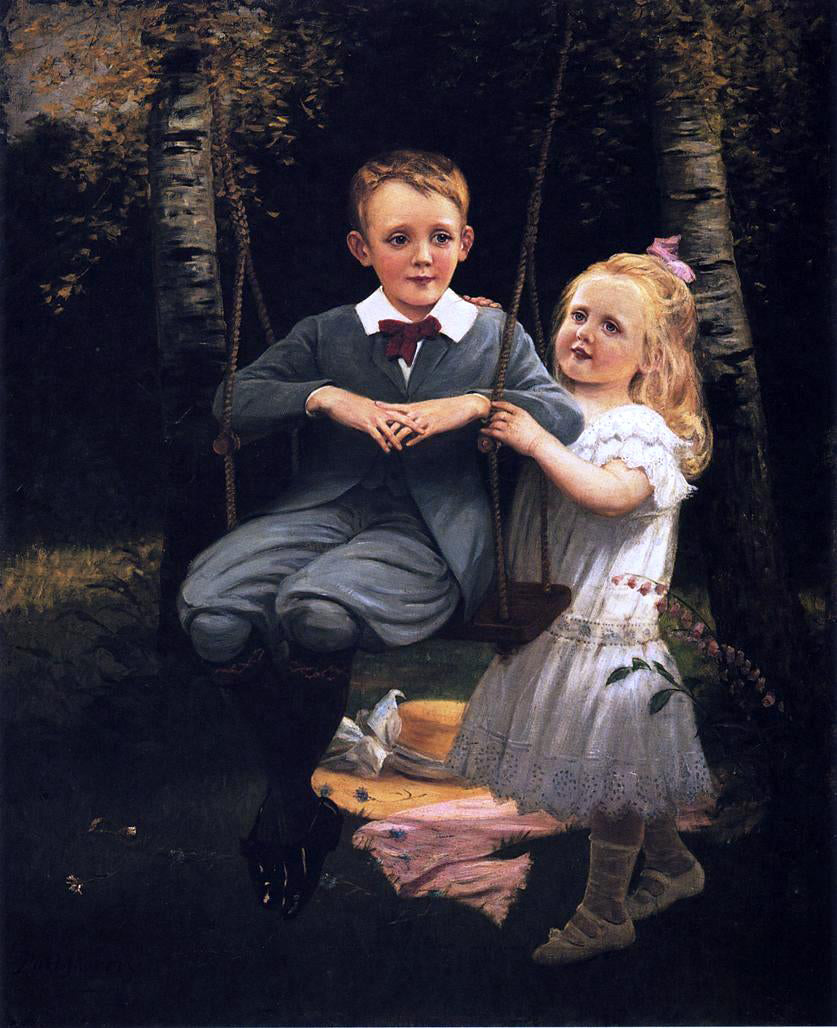 Phillip Richard Morris The Swing - Hand Painted Oil Painting