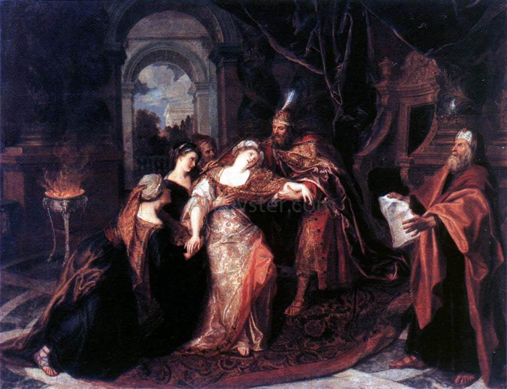  Antoine Coypel The Swooning of Esther - Hand Painted Oil Painting
