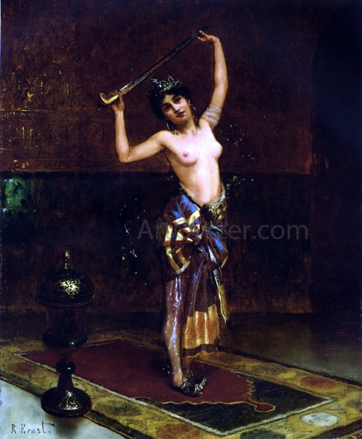 Rudolph Ernst The Sword Dancer (also known as The Dance of Salome) - Hand Painted Oil Painting