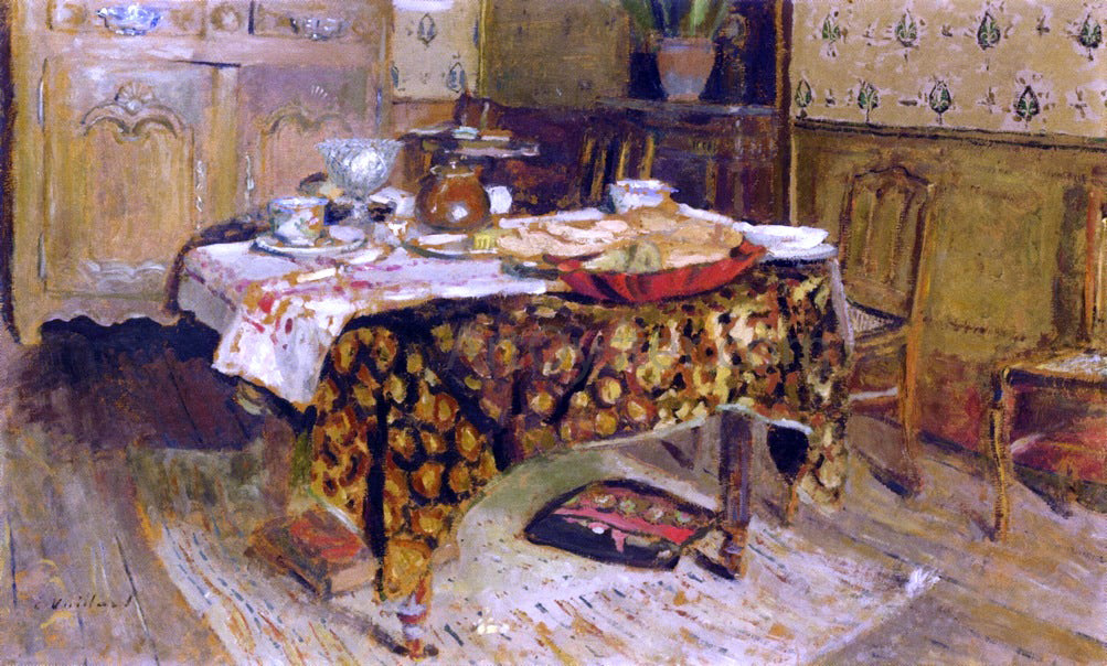 Edouard Vuillard The Table Setting, rue Truffaut - Hand Painted Oil Painting