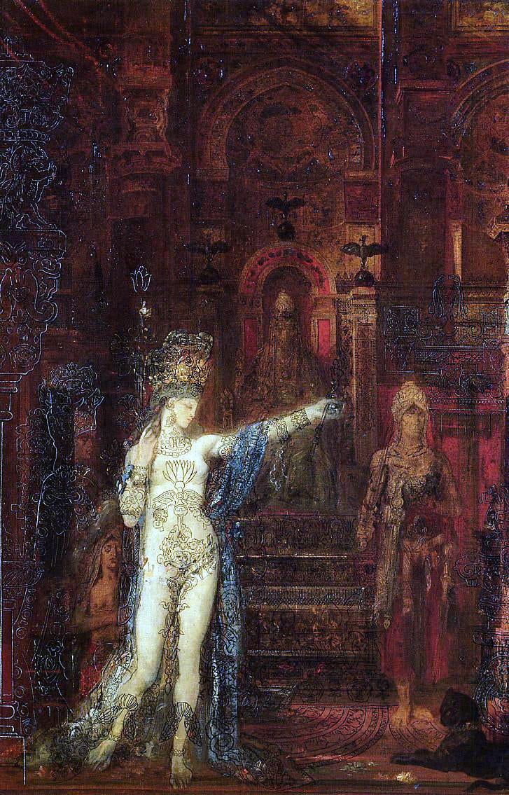 Gustave Moreau The Tatooed Salome - Hand Painted Oil Painting