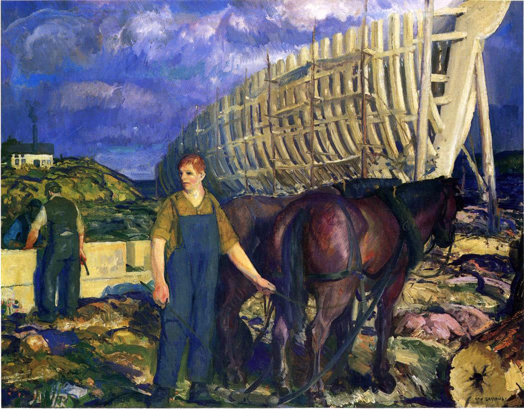 George Wesley Bellows The Teamster - Hand Painted Oil Painting