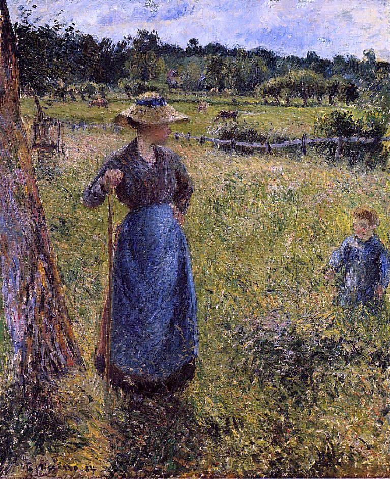 Camille Pissarro The Tedder - Hand Painted Oil Painting