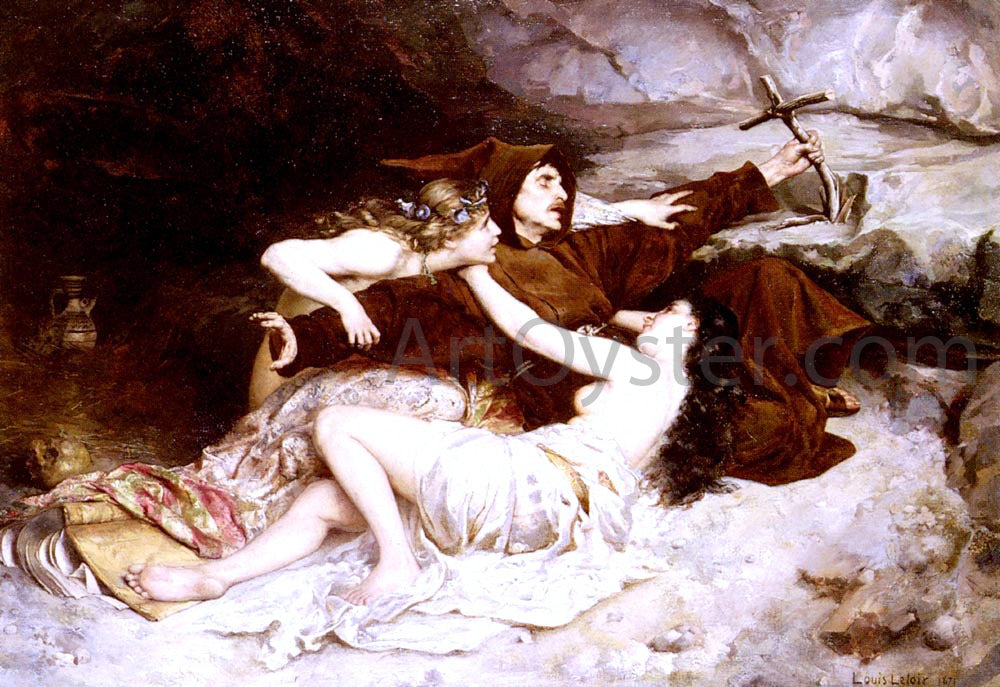 Alexandre Louis Leloir The Temptation of Saint Anthony - Hand Painted Oil Painting