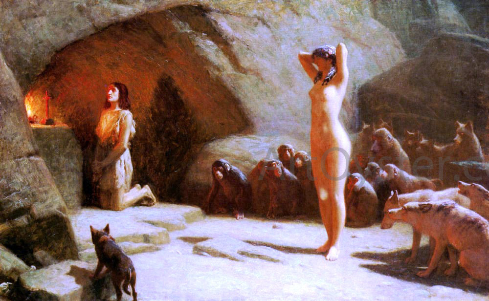 John Charles Dollman The Temptation of Saint Anthony - Hand Painted Oil Painting