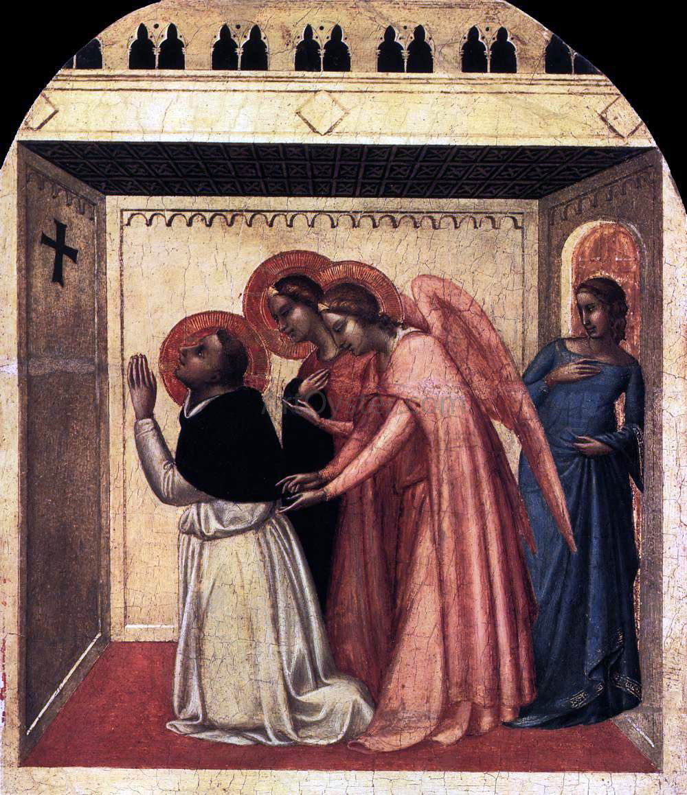 Bernardo Daddi The Temptation of St Thomas Aquinas - Hand Painted Oil Painting