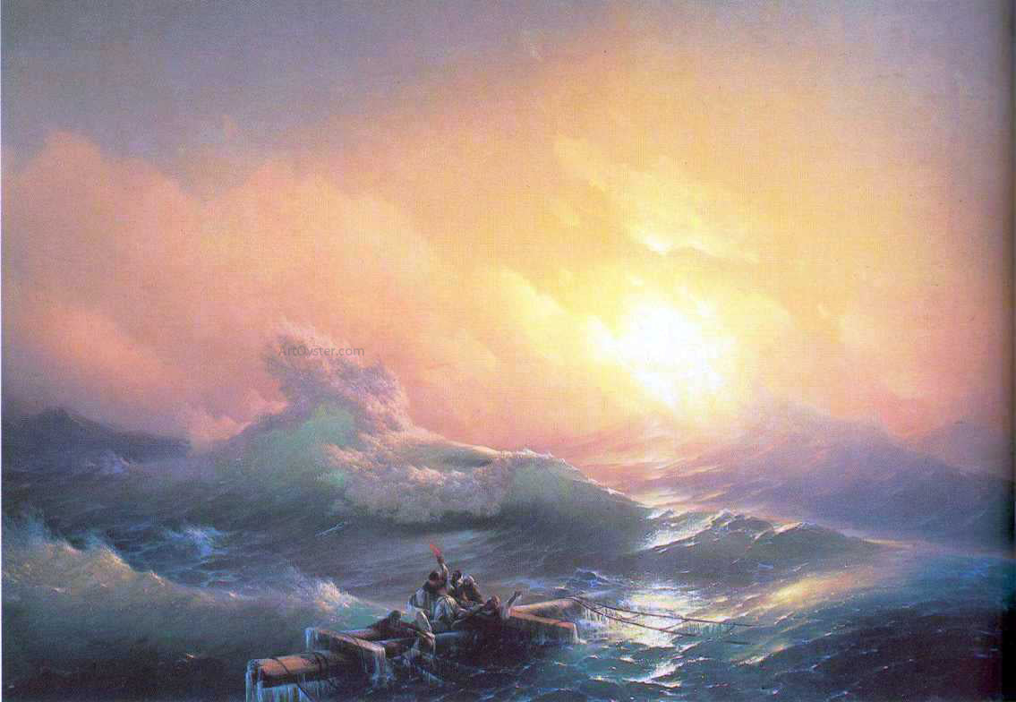 Ivan Constantinovich Aivazovsky The Tenth Wave - Hand Painted Oil Painting