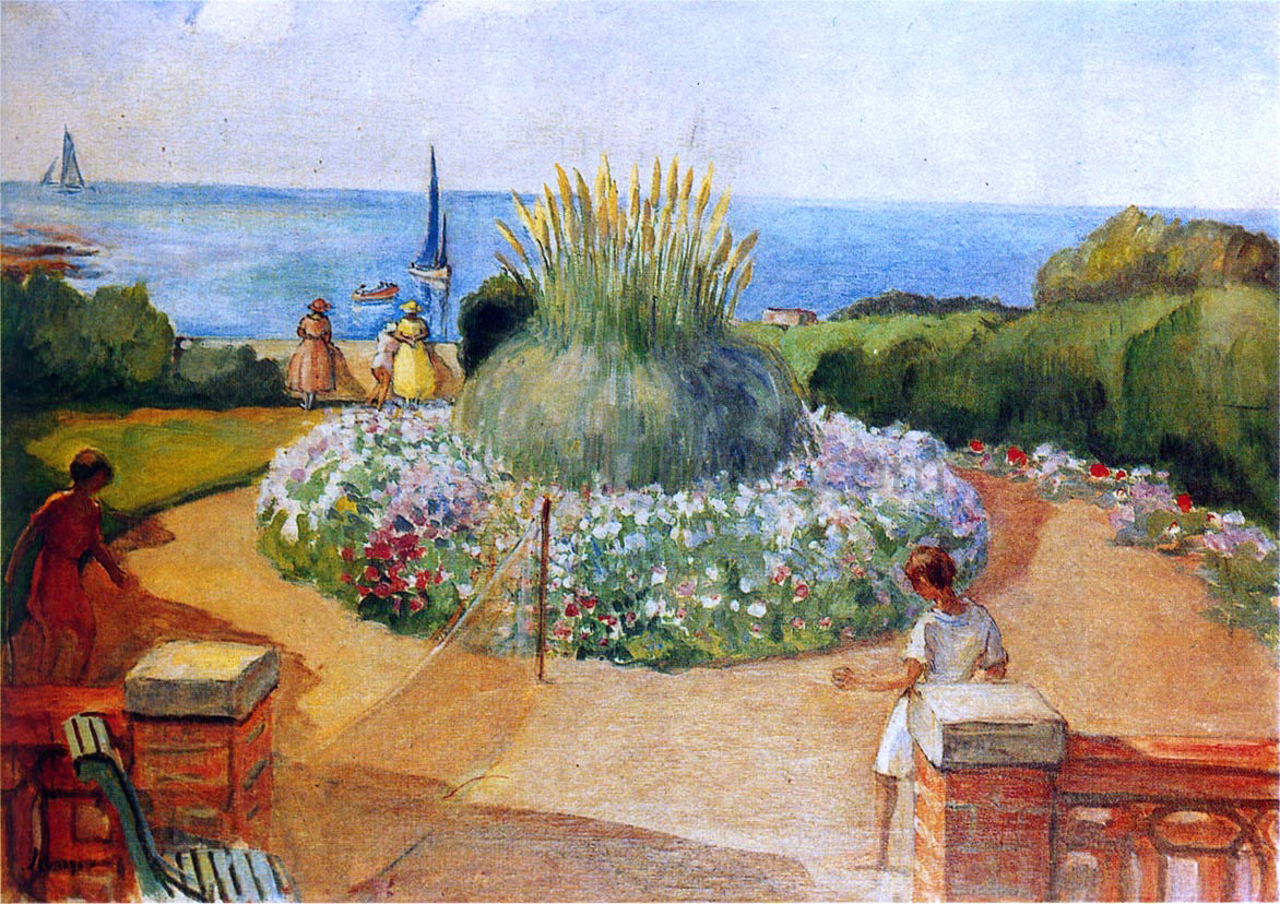 Henri Lebasque The Terrasse at Prefailles - Hand Painted Oil Painting