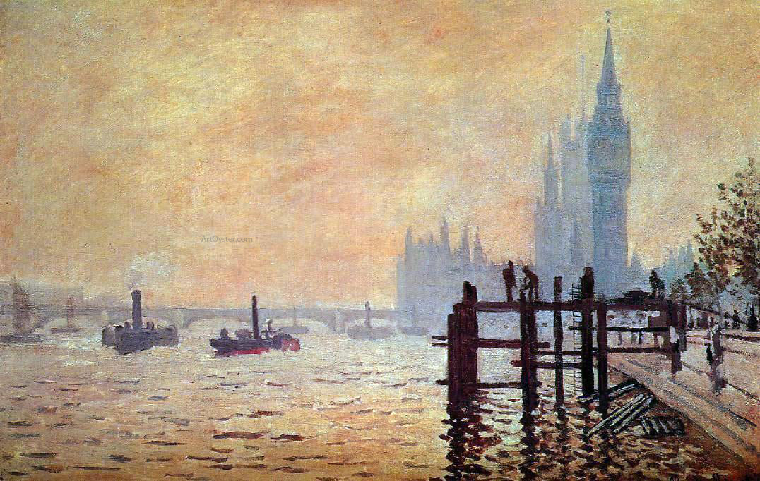Claude Oscar Monet The Thames Below Westminster - Hand Painted Oil Painting