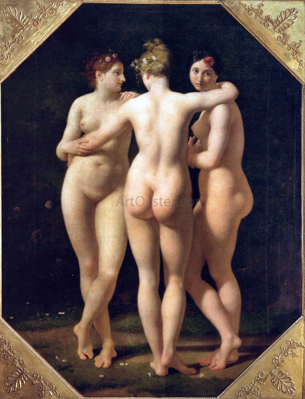 Jean-Baptiste Regnault The Three Graces - Hand Painted Oil Painting