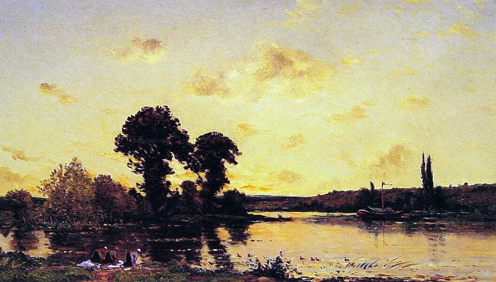 Hippolyte Camille Delpy The Three Laundresses - Hand Painted Oil Painting