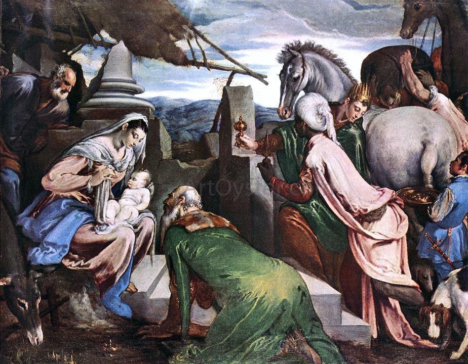 Jacopo Bassano The Three Magi - Hand Painted Oil Painting