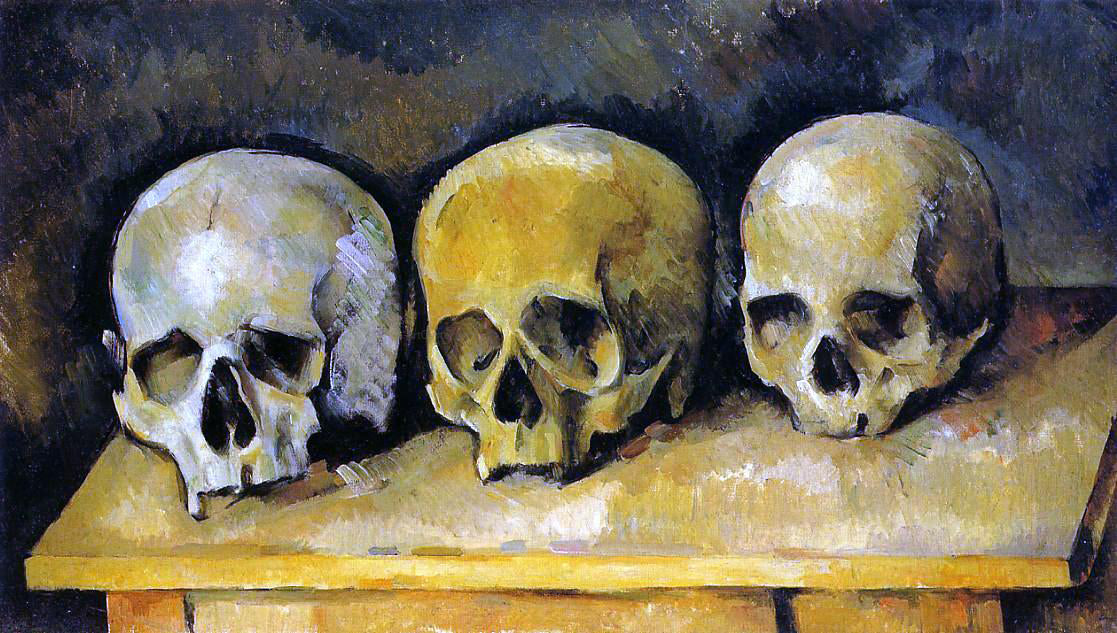  Paul Cezanne The Three Skulls - Hand Painted Oil Painting