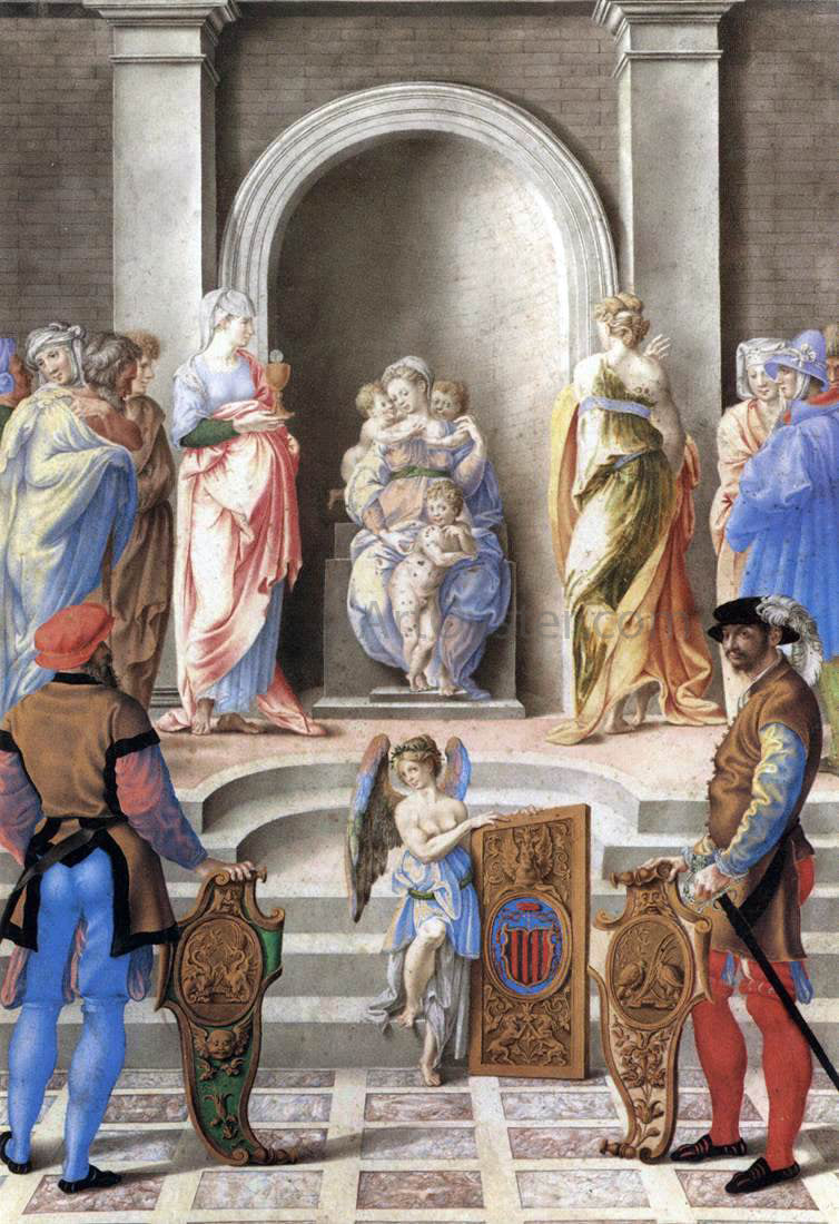 Giulio Clovio The Three Theological Virtues - Hand Painted Oil Painting
