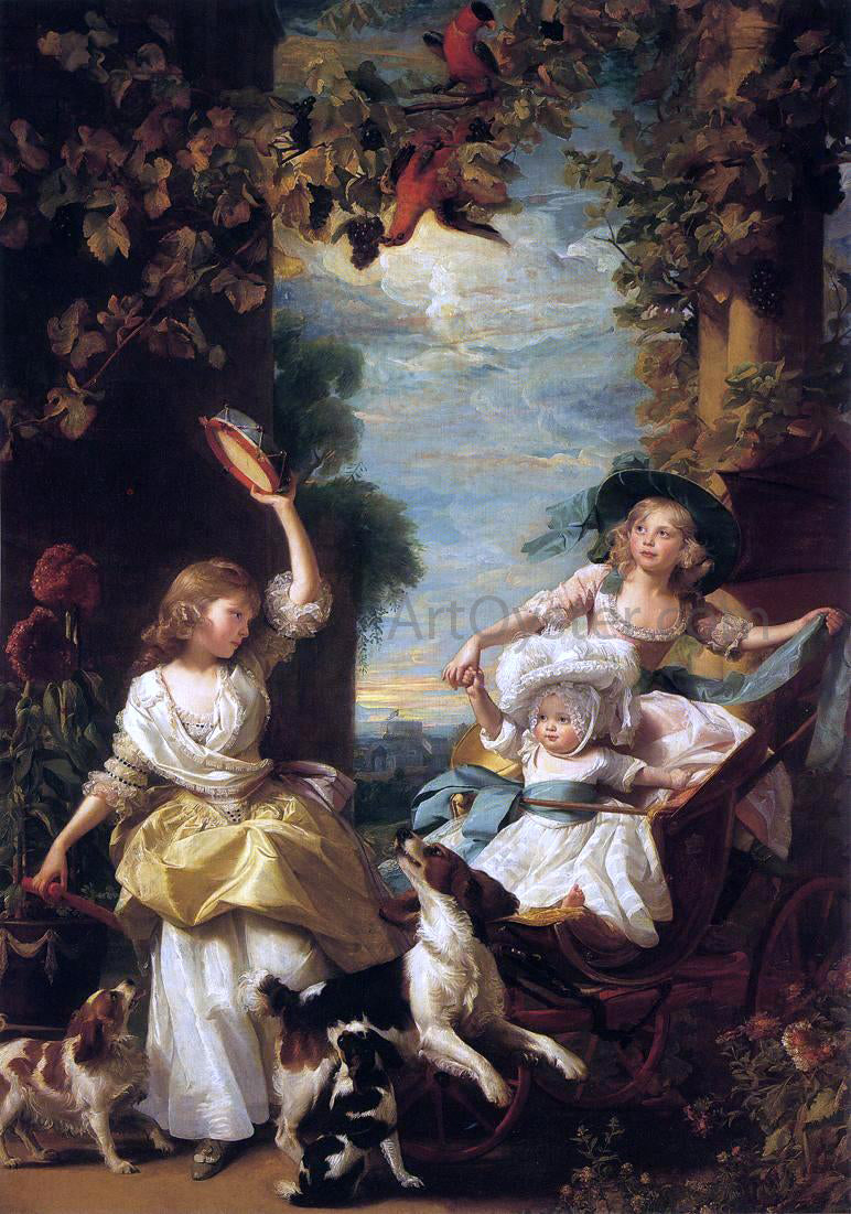  John Singleton Copley The Three Youngest Daughters of George III - Hand Painted Oil Painting