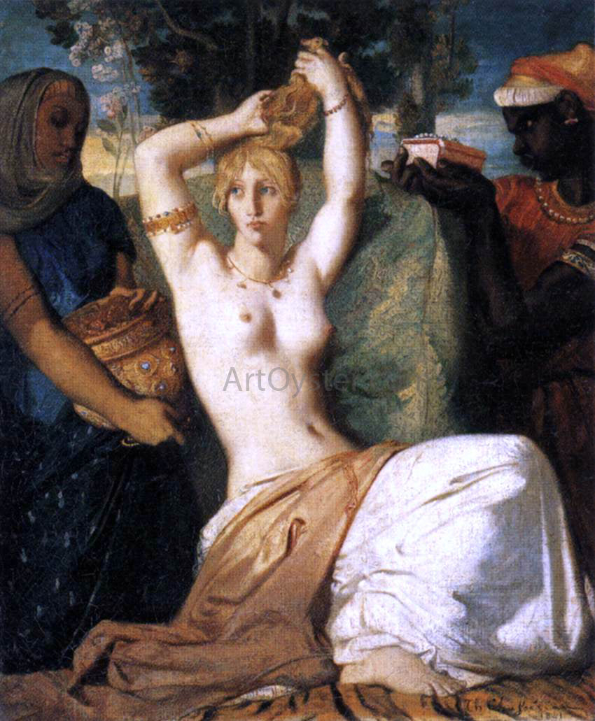 Theodore Chasseriau The Toilet of Esther - Hand Painted Oil Painting