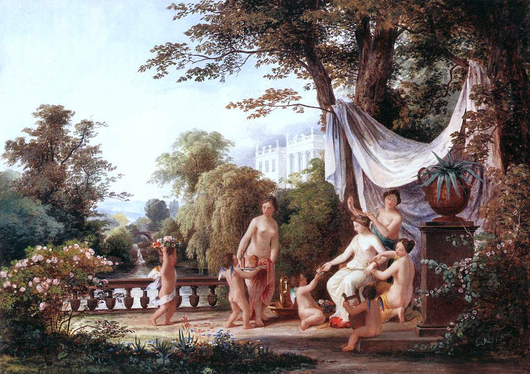 The Elder Karoly Marko The Toilet of Venus - Hand Painted Oil Painting