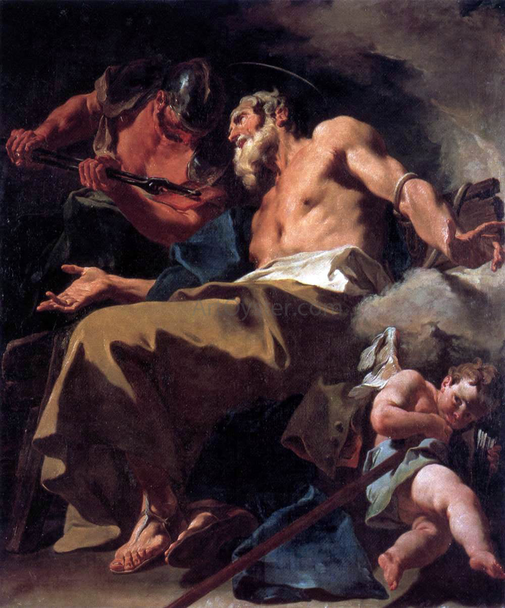 Giambattista Pittoni The Torture of St Thomas - Hand Painted Oil Painting