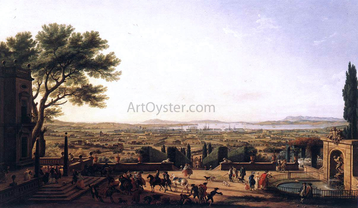 Claude-Joseph Vernet The Town and Harbour of Toulon - Hand Painted Oil Painting