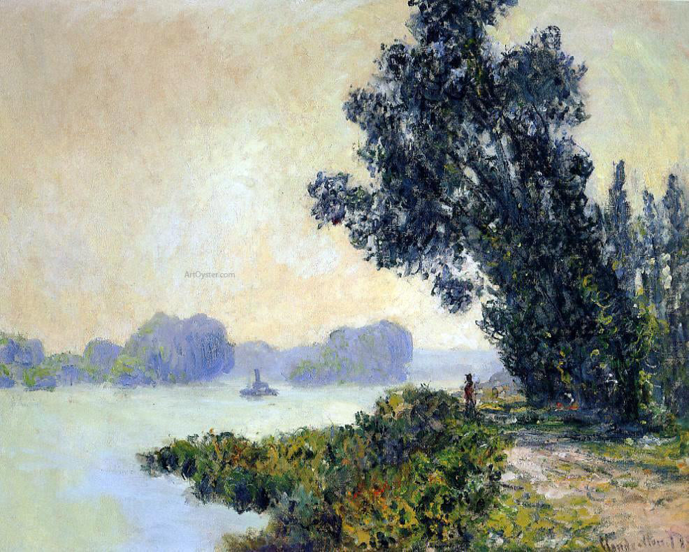 Claude Oscar Monet The Towpath at Granval - Hand Painted Oil Painting