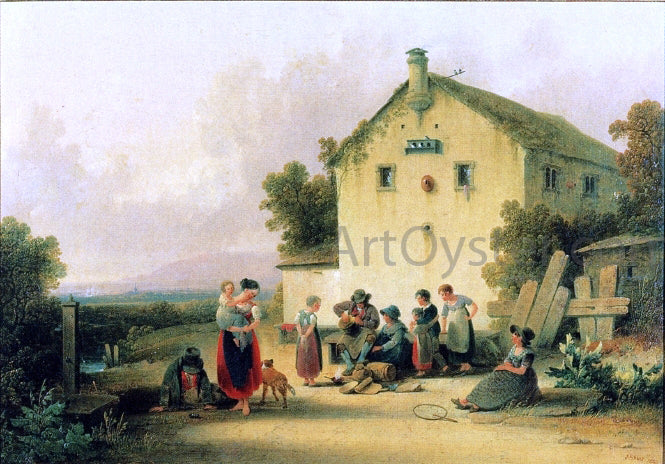 Joshua Shaw The Traveling Tinker - Hand Painted Oil Painting