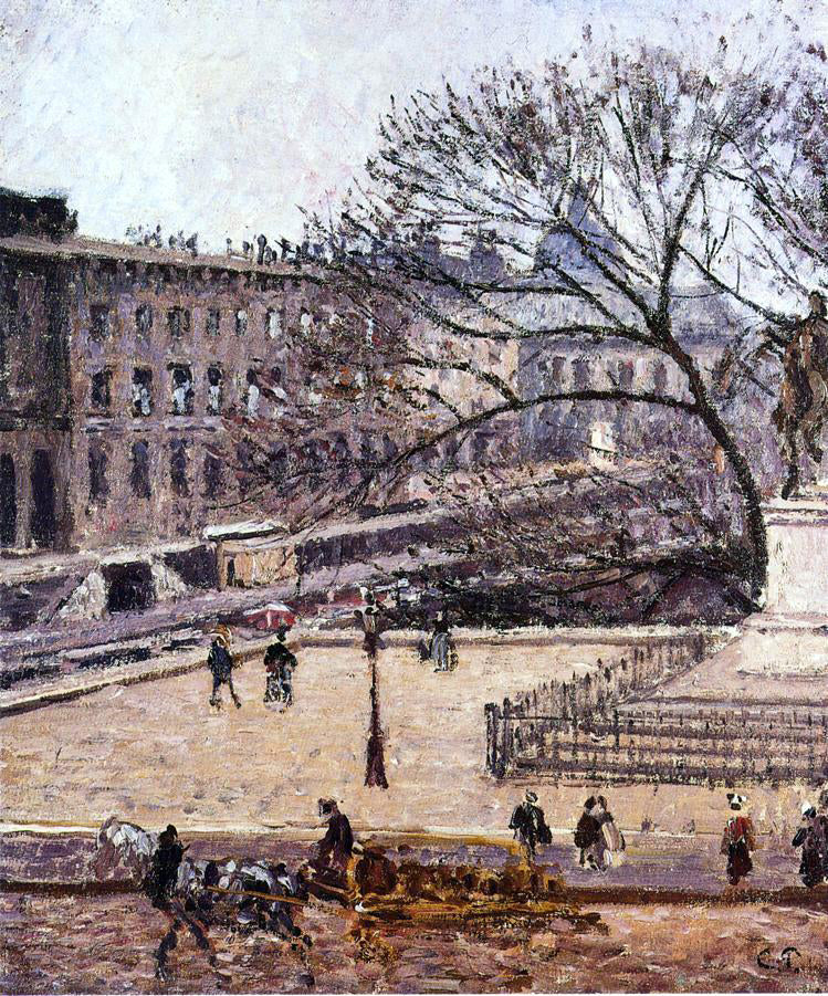 Camille Pissarro The Treasury and the Academy, Gray Weather - Hand Painted Oil Painting