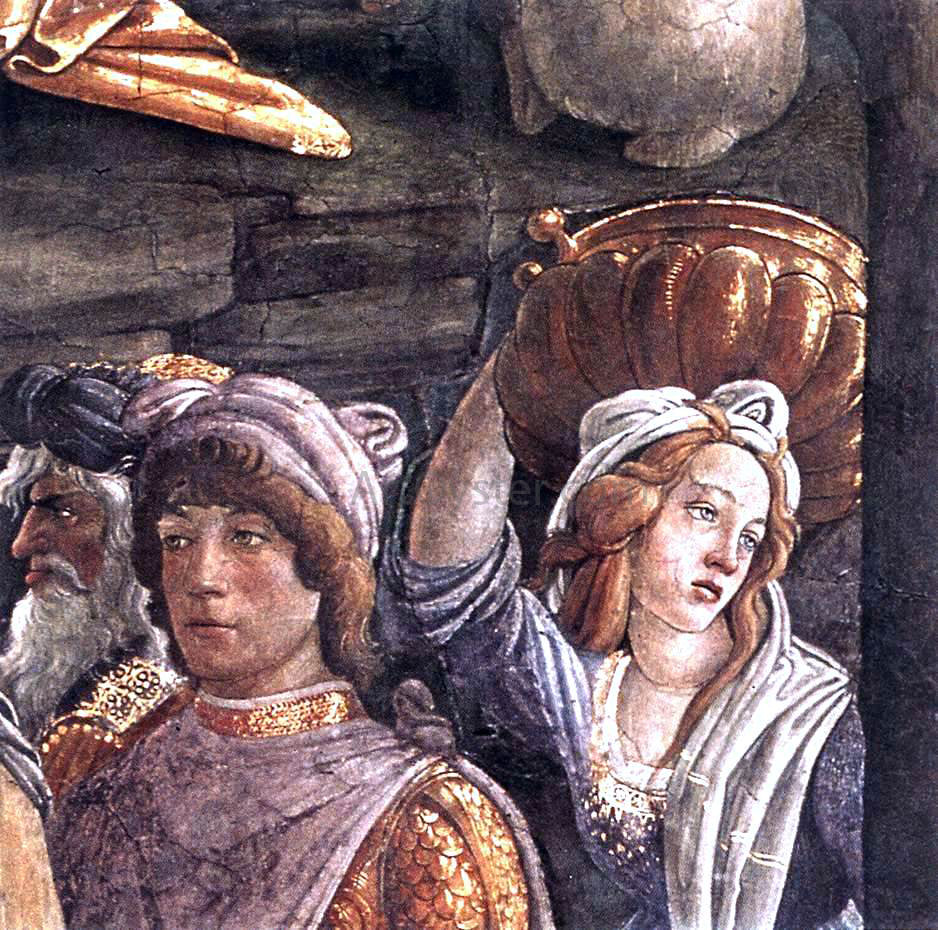 Sandro Botticelli The Trials and Calling of Moses (detail 5) (Cappella Sistina, Vatican) - Hand Painted Oil Painting