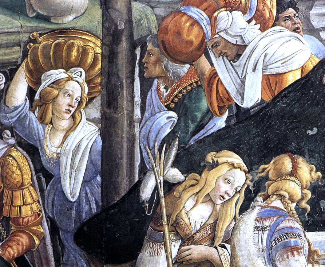  Sandro Botticelli The Trials and Calling of Moses (detail 6) (Cappella Sistina, Vatican) - Hand Painted Oil Painting