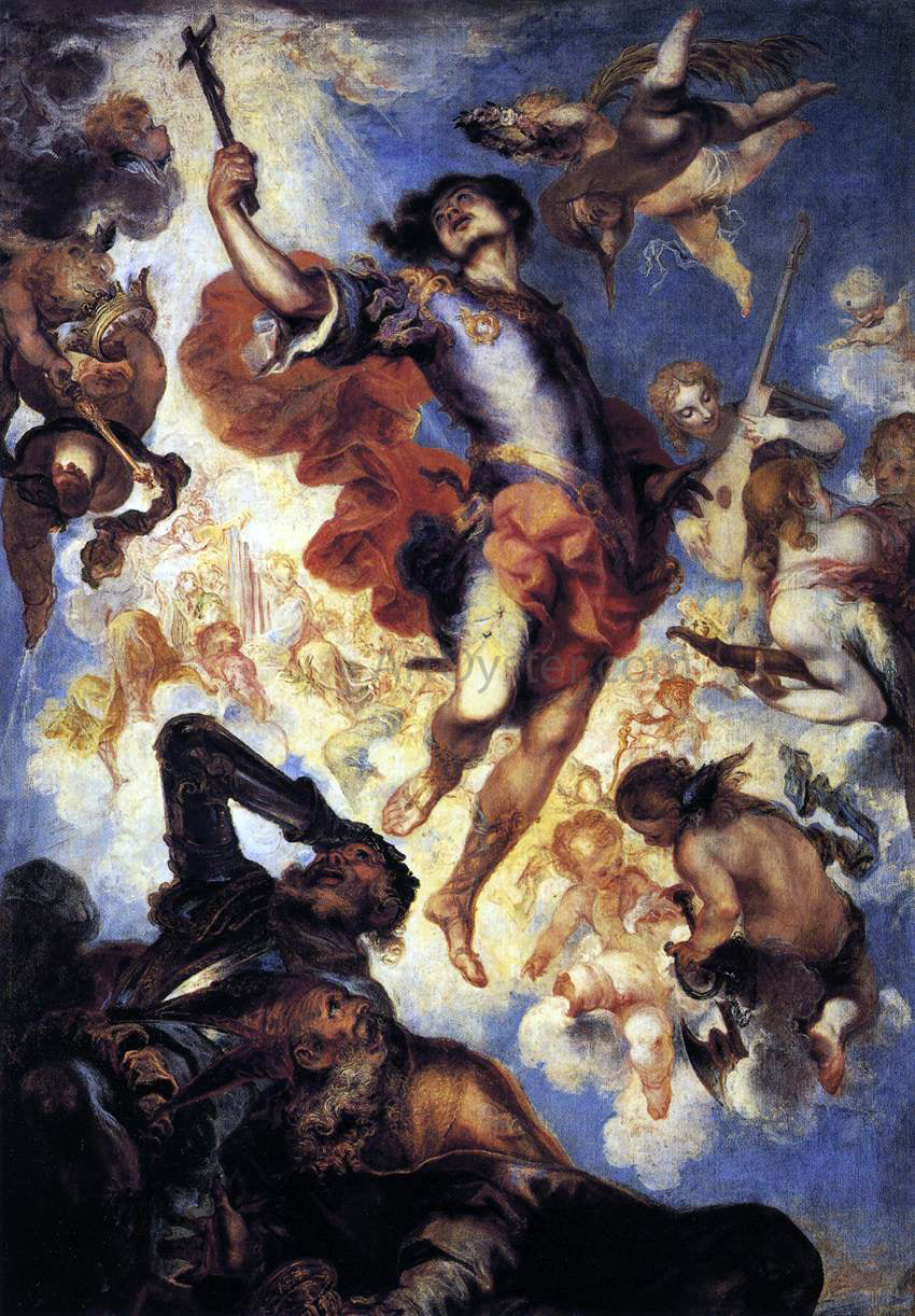 The Younger Francisco Herrera The Triumph of St Hermengild - Hand Painted Oil Painting
