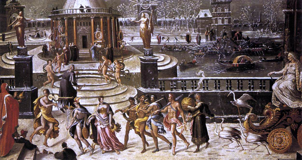 Antoine Caron The Triumph of Winter - Hand Painted Oil Painting