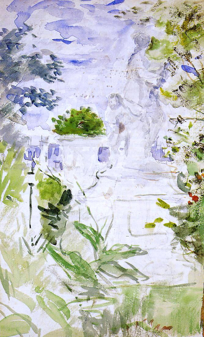 Berthe Morisot The Tuileries - Hand Painted Oil Painting