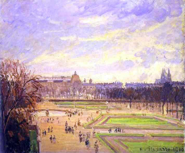 Camille Pissarro The Tuileries Gardens - Hand Painted Oil Painting