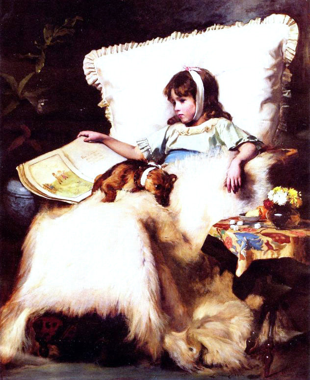 Charles Burton Barber The Two Invalids - Hand Painted Oil Painting