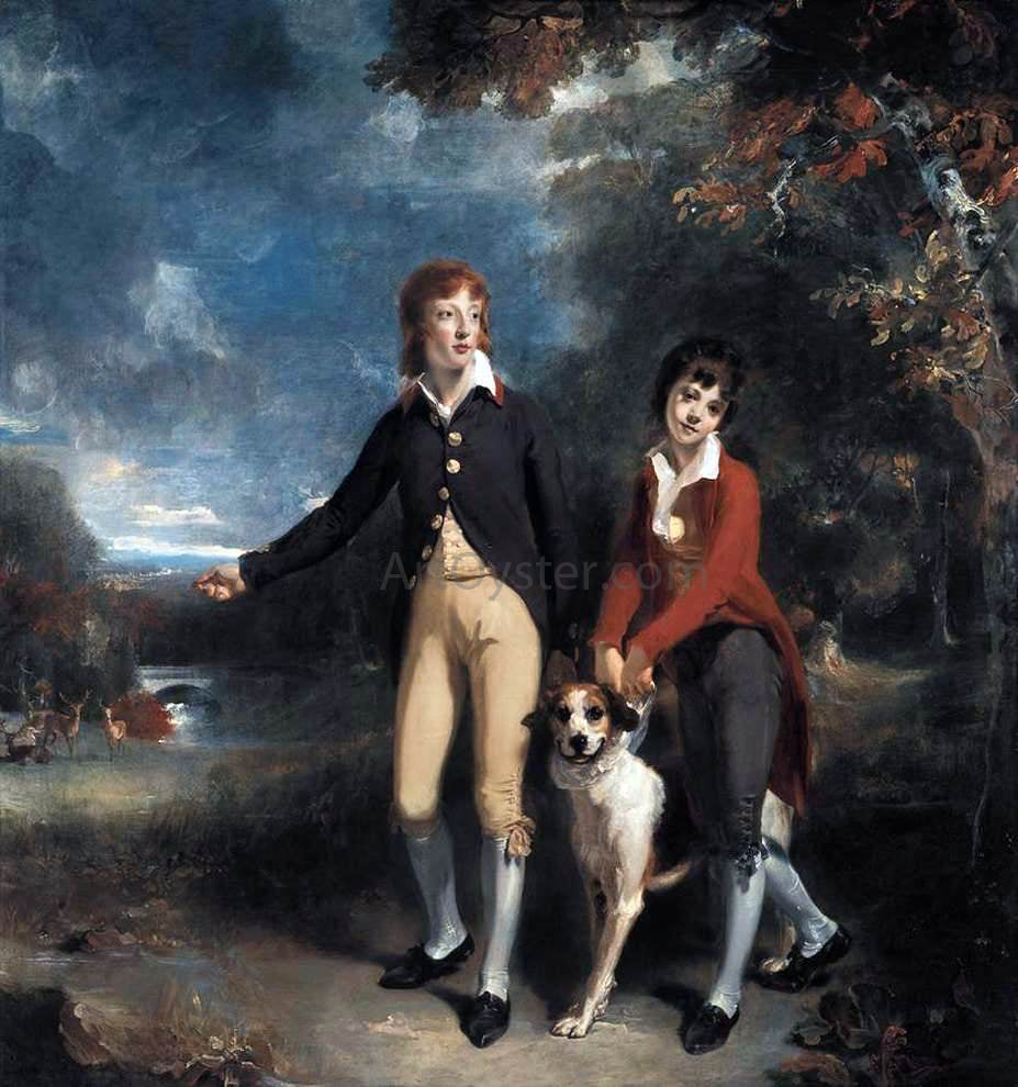 Sir Thomas Lawrence The Two Sons of the 1st Earl of Talbot - Hand Painted Oil Painting