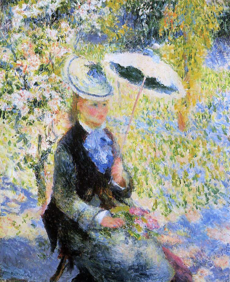 Pierre Auguste Renoir The Umbrella - Hand Painted Oil Painting