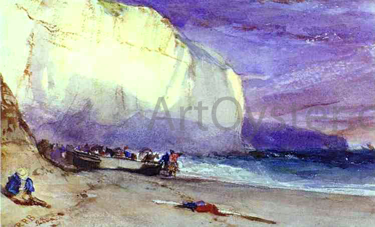 Richard Parkes Bonington The Undercliff - Hand Painted Oil Painting