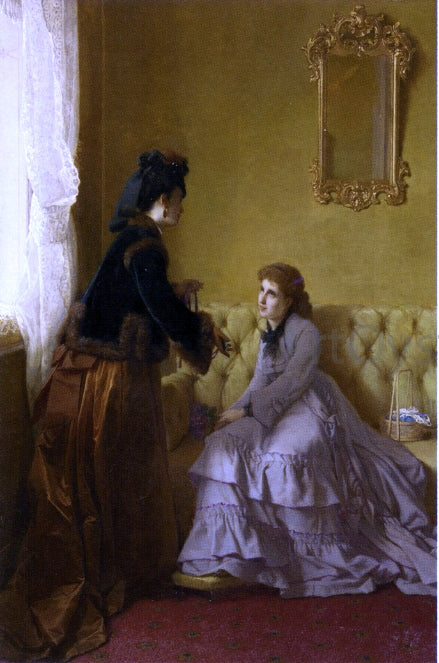 Frans Verhas The Unexpected Gift - Hand Painted Oil Painting