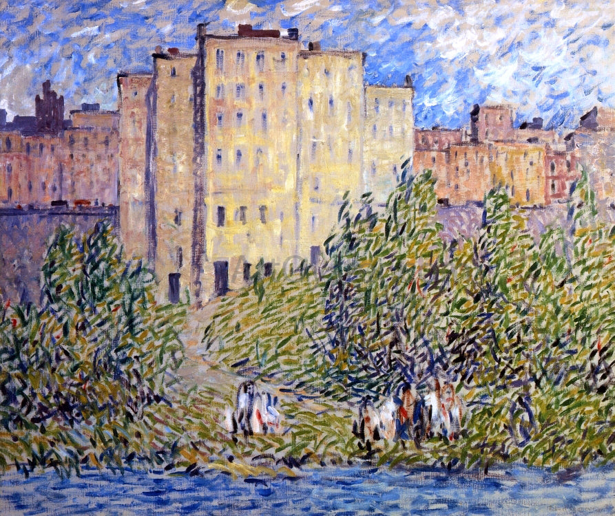 Robert Spencer The Upper City - Hand Painted Oil Painting