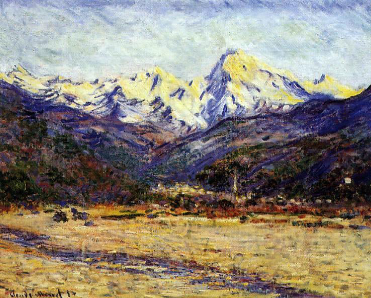Claude Oscar Monet The Valley of the Nervia - Hand Painted Oil Painting