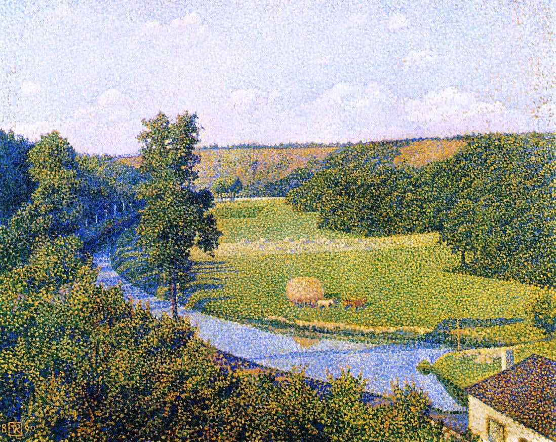 Theo Van Rysselberghe The Valley of the Sambre - Hand Painted Oil Painting