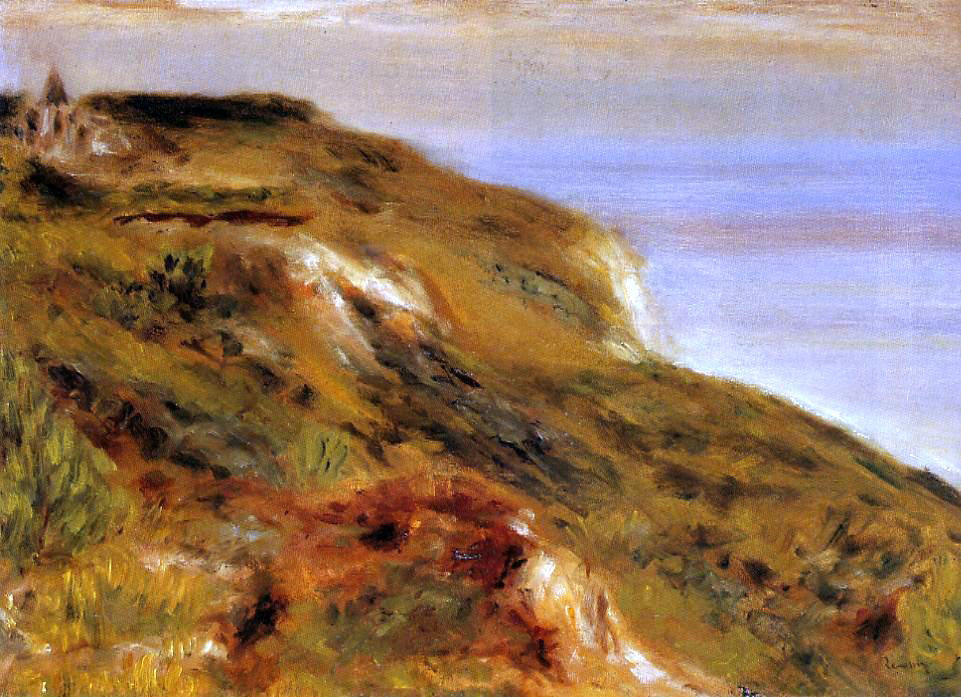 Pierre Auguste Renoir The Varangeville Church and the Cliffs - Hand Painted Oil Painting