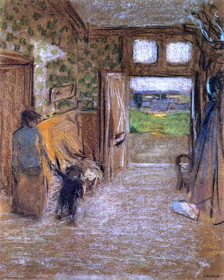 Edouard Vuillard The Vestibule at Saint-Jacut-de-la-mer - Hand Painted Oil Painting