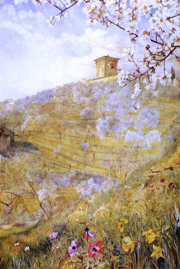 Henry Roderick Newman The Villa di Bellosguardo - Hand Painted Oil Painting