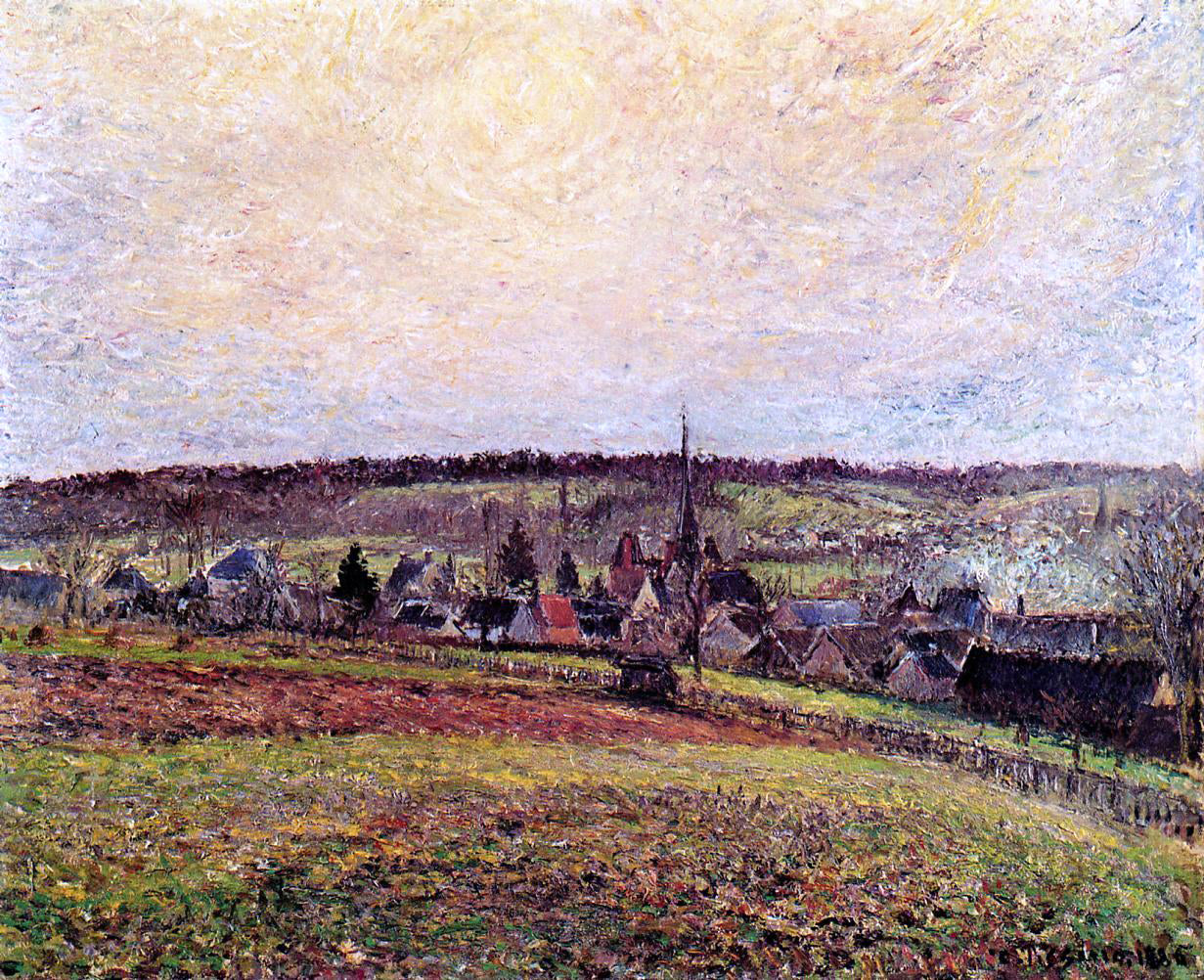Camille Pissarro The Village of Eragny - Hand Painted Oil Painting