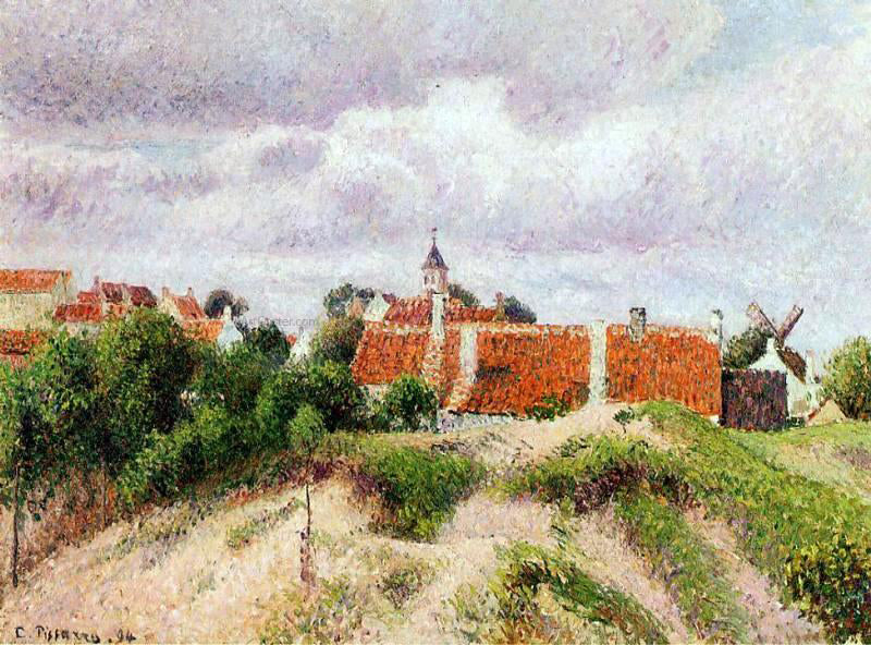 Camille Pissarro The Village of Knocke, Belgium - Hand Painted Oil Painting