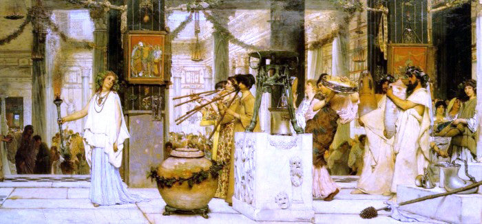 Sir Lawrence Alma-Tadema The Vintage Festival - Hand Painted Oil Painting