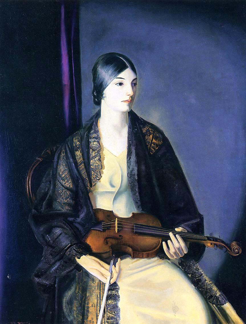 George Wesley Bellows The Violinist Leila Kalman - Hand Painted Oil Painting