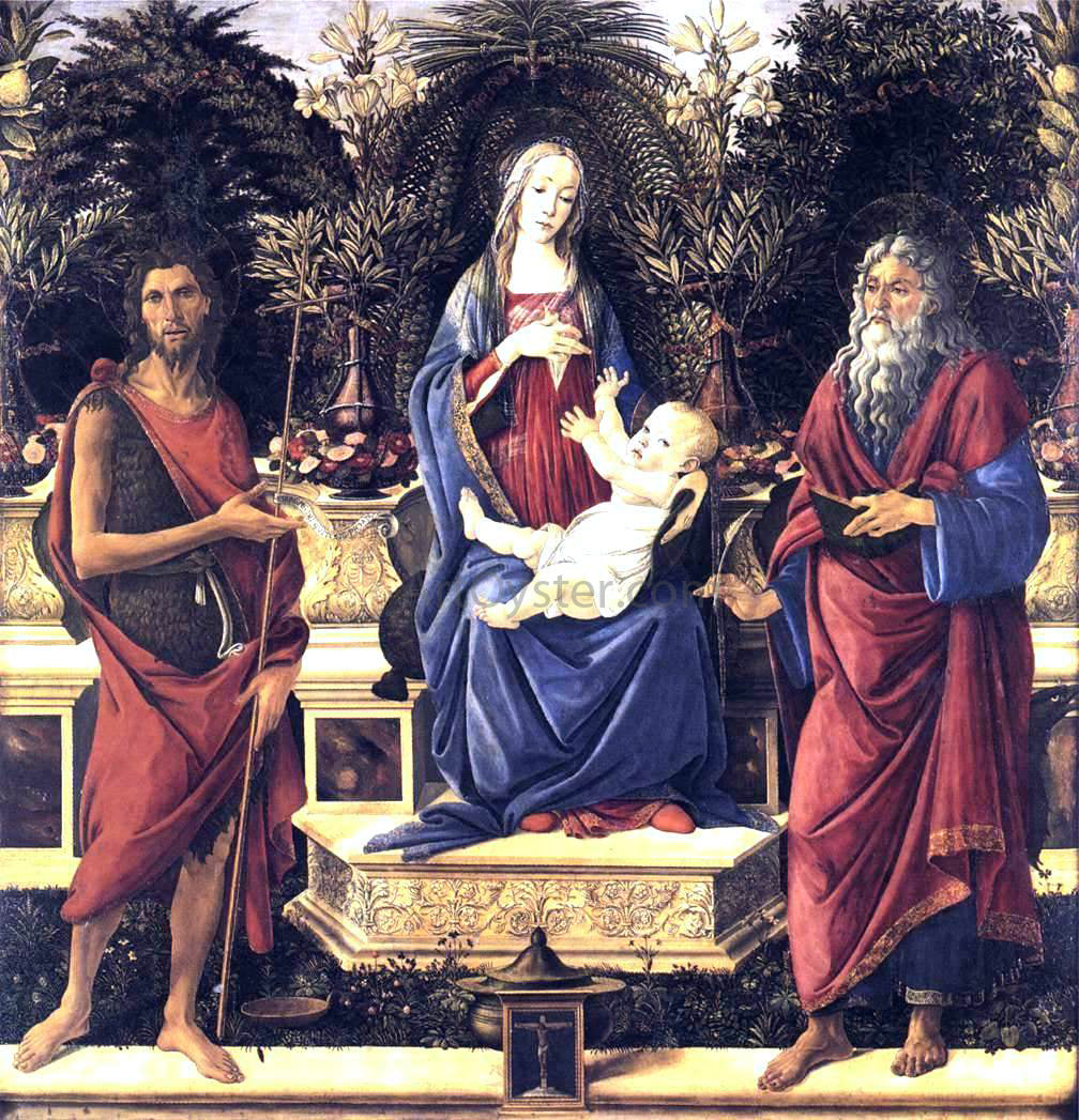  Sandro Botticelli The Virgin and Child Enthroned (Bardi Altarpiece) - Hand Painted Oil Painting